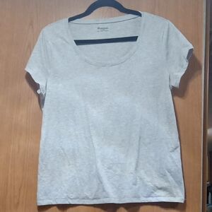 No Boundaries Light Gray Women's Short Sleeve Tee